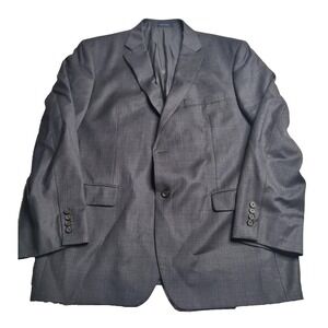 RALPH‎ LAUREN Mens 48R Solid Black Super Soft Wool Blazer Sport Coat Suit Jacket